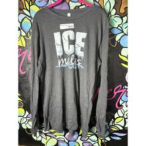 Ice Melts Long Sleeve Tee, Heather Grey Large
